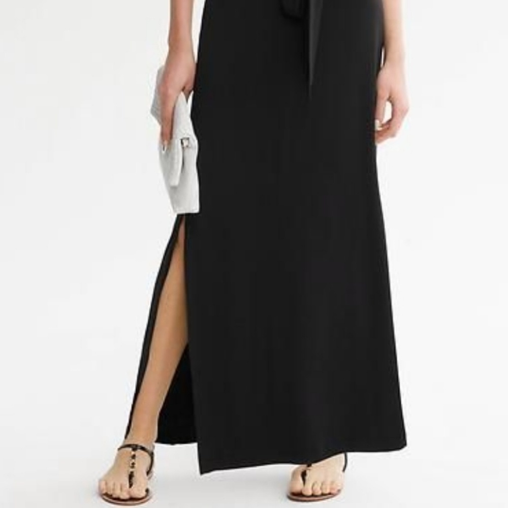 Banana Republic Black Tie-Front Patio Dress - Picture 3 of 8